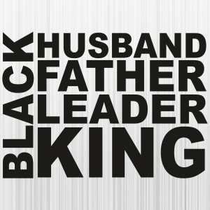 Black Husband King svg