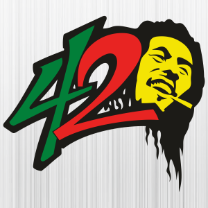 Bob Marley 420 Svg