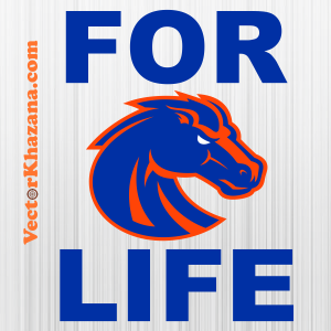 Boise State For Life Svg