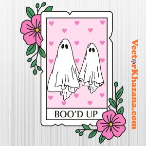 Bood Up Valentines Spooky Ghost Svg