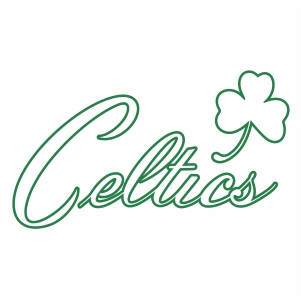 Boston Celtics Alternate Logo svg cut