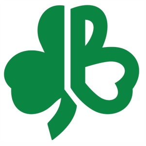 Boston Celtics Shamrock With B logo svg cut