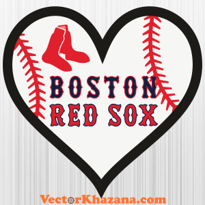 Boston Red Sox Heart Svg