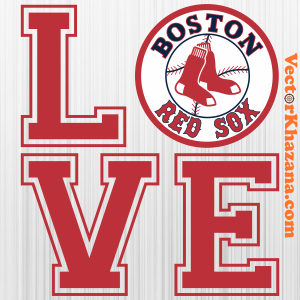 Boston Red Sox Love Svg