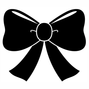 Bow ribbon Silhouette vector file