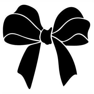 Black Bow vector image