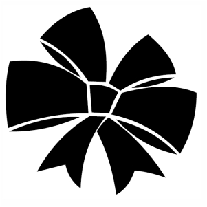 Bow Silhouette svg cut file