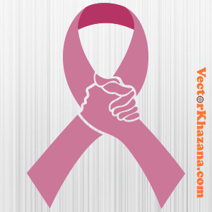 Breast Cancer Awareness Ribbon Hand Icon Svg