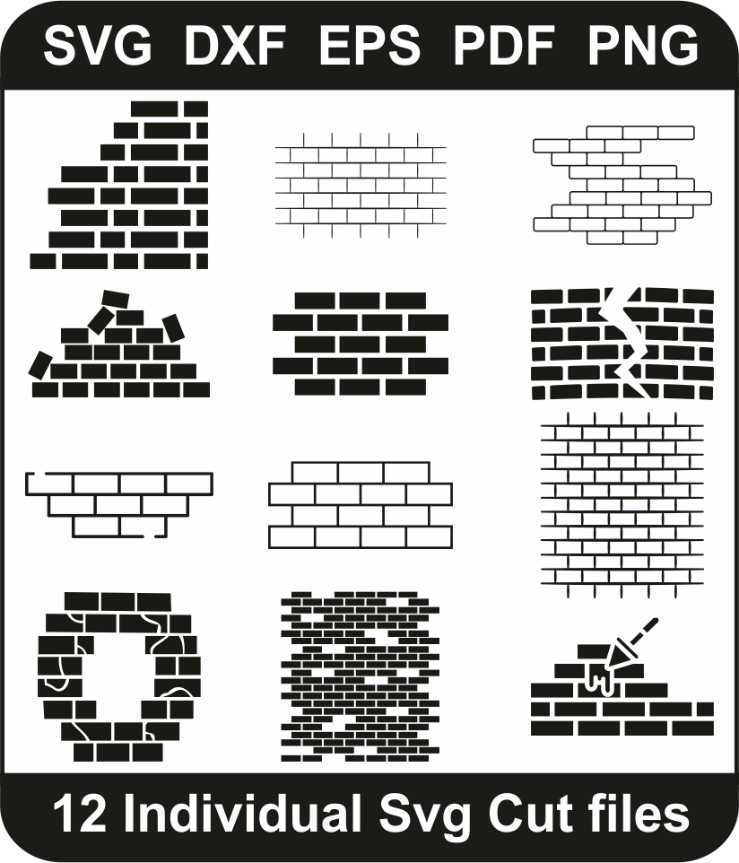 Brick Wall Svg Pack