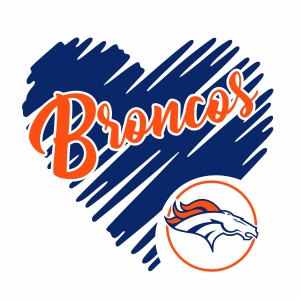 Denver Broncos Logo Svg Denver Broncos Heart Nfl Svg Cut File Download Jpg Png Svg Cdr Ai Pdf Eps Dxf Format