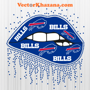 Buffalo Bills Dripping Lip Svg
