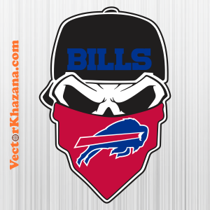 Buffalo Bills Skull Svg