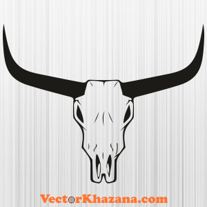 Bull Skull Longhorn Svg