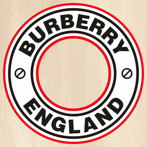 Burberry England Round Svg