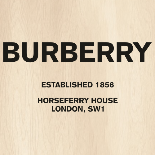 Burberry Established 1856 Svg