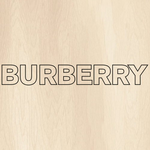 Burberry Letter Outline Svg
