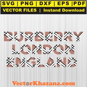 Burberry London England Svg