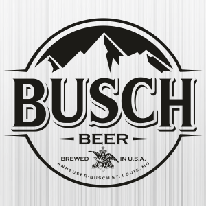 Busch Beer Brewed In Usa Black Svg