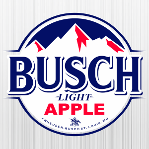 Busch Light Apple Brewed In USA Svg