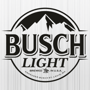 Busch Light Brewed In USA Black Svg