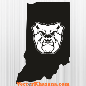 Butler Bulldogs State Sign Svg
