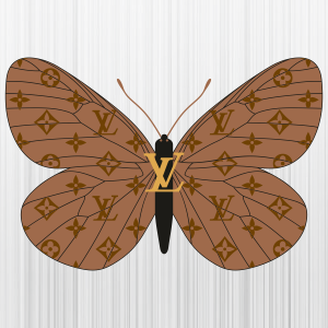 Butterfly Louis Vuitton Pattern Svg