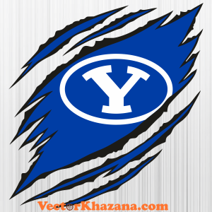 Byu Cougar Ripped Svg