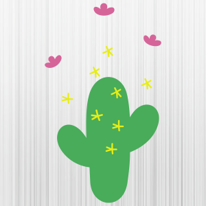 Cactus Flower Star Logo Svg