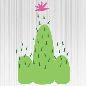 Cactus Tree With Flower Svg