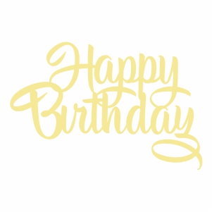 Download Happy Birthday Cake Topper vector | Happy Birthday Vector ...