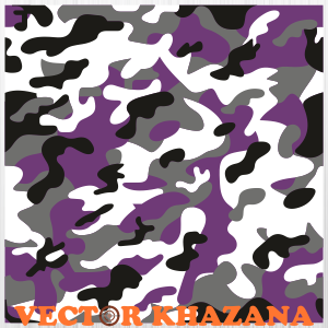 Camouflage Seamless Pattern Svg