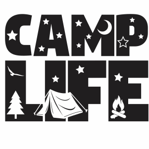 Camp Life vector file