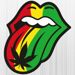 Cannabis The Rolling Stones Flag Svg