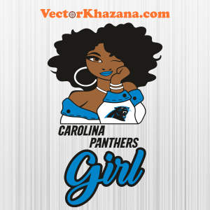 Carolina Panthers Girl Logo Svg