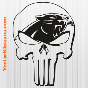 Carolina Panthers Punisher Skull Svg