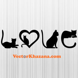 Cats Love Svg