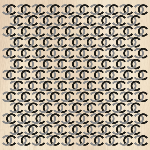 Chanel Monochrome CC Pattern Svg