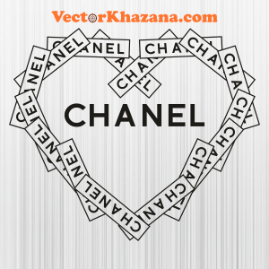 Chanel Heart Line Svg