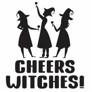 cheers witches vector