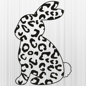 Easter Cheetah Print Bunny Svg