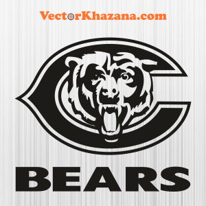 Chicago Bears C with Letter Black Svg