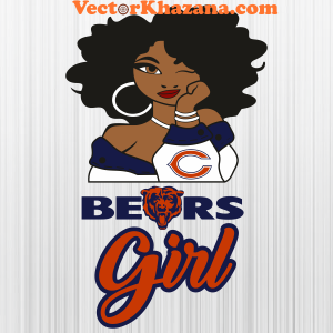 Chicago Bears Girl Logo Svg