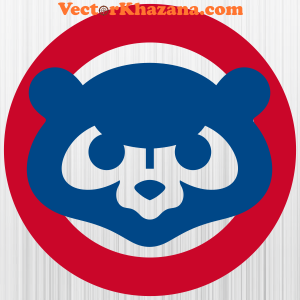 Chicago Cubs Bear Face Svg