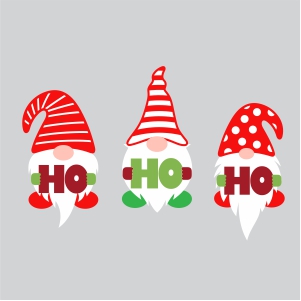 Ho Ho Ho Christmas Gnome Svg