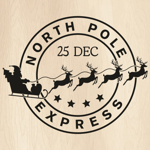 Christmas North Pole Express Svg