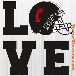 Cincinnati Bearcats Love Svg