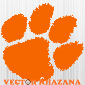 Clemson Tigers Paw Logo Svg
