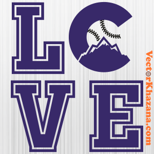 Colorado Rockies Love Svg