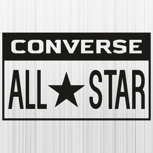 Converse All Star Black Svg