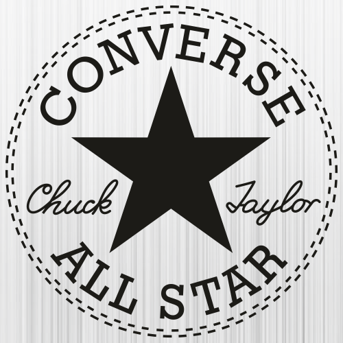 Nachtvlek ga werken Haarvaten Converse Chuck Taylor All Star Black SVG | Converse Chuck Taylor PNG
